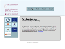 Tablet Screenshot of parsquantum.com